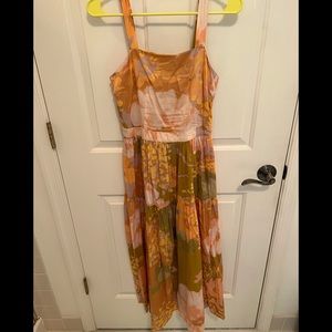 OYSHO floral maxi sun dress